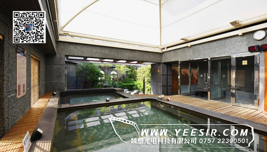 YEESEO®阳光板制造温泉酒店透明顶盖的优势在哪？